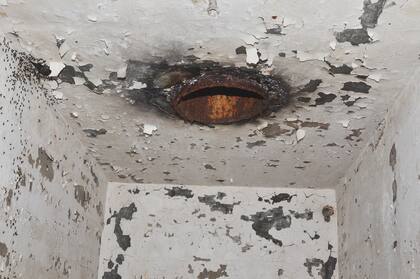 El conducto de ventilación por el que cayeron las hormigas