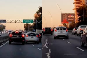 Grabaron a un conductor realizando maniobras peligrosas en hora pico en la General Paz