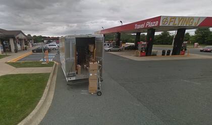 El conductor se detuvo en una parada de camiones en Maryland