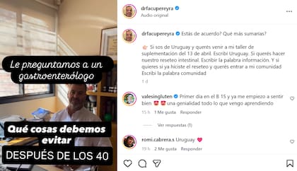 El consejo del gastroenterólogo para tener mejores hábitos después de los 40 años