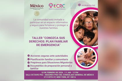 El Consulado General de México en Nueva York organiza un taller informativo sobre derechos de los migrantes