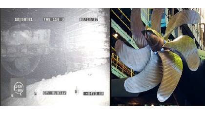 El contacto detectado el 30 de noviembre fue verificado por el ROV ruso y fue descartado porque no coincidían la cantidad y forma de las hélices.