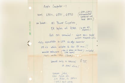 El contenido de la carta de Steve Jobs