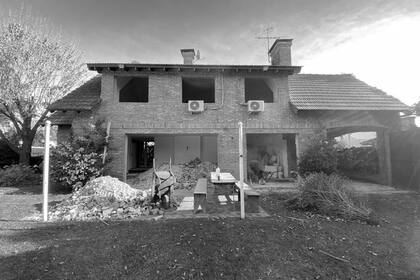 El contrafrente de la casa antes de la reforma.