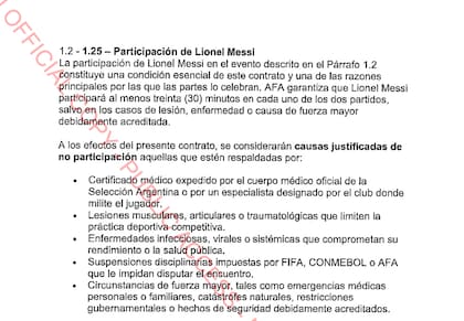 El contrato entre la AFA y la empresa VID Music Group.