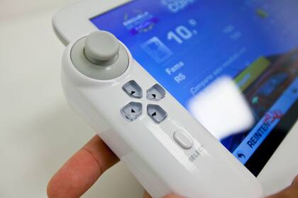 El control analógico y los botones de dirección del Baghó Joypad