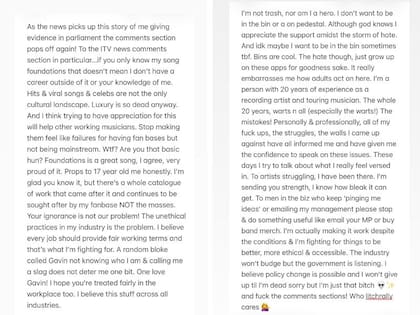 El contundente posteo de Kate Nash tras la ola de críticas