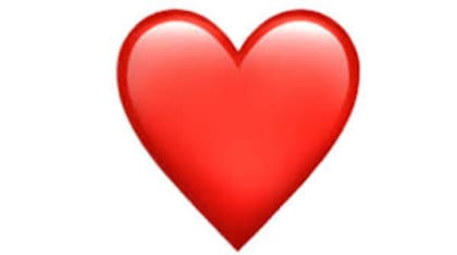El corazón rojo es el clásico emoji para expresar amor romántico