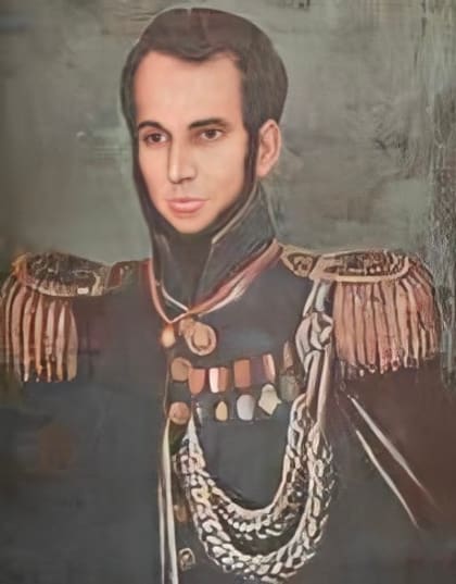 El coronel Isidoro Suárez, guerrero de la Independencia. En algunas biografías figura como Manuel, pero es un error.