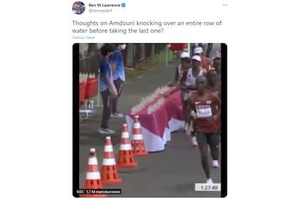 El corredor australiano Ben St Lawrence compartió el video en su cuenta de Twitter e hizo una pregunta a sus seguidores