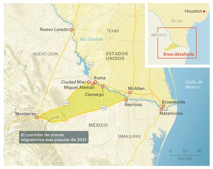 El corredor de cruces migratorios más popular de 2021