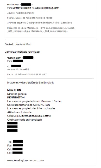 El correo electrónico original incluye 72 imágenes adjuntas (se han acortado para mayor brevedad)
