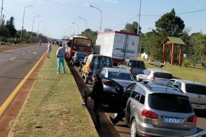 El corte de la ruta 12 fue total