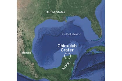 El cráter dejado por el asteroide que acabó con los dinosaurios se encuentra en la Península de Yucatán