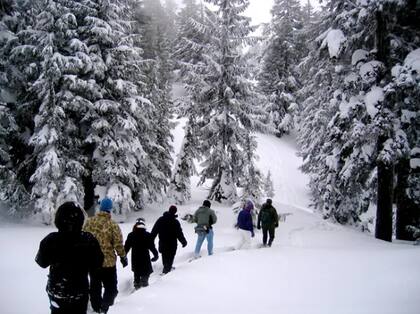 El Crater Lake es uno de los lugares poblados con más nieve en todo el mundo