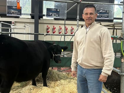 El criador en la última Expo Angus