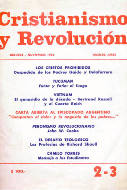El cristianismo tercermundista sentó las bases en la década de 1960
