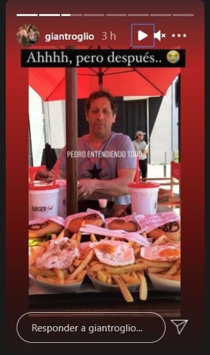 El cruce de bromas entre Pedro Troglio y su hijo Gian: "Tiene cuerpo de hamburguesa"