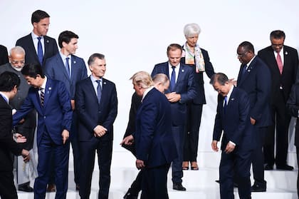 El cruce de Macri con Trump en la foto de líderes del G-20