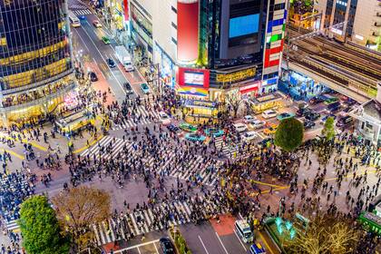 El cruce de Shibuya, una imagen muy conocida de Tokio