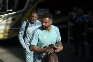 Cardona cruzó a un hincha que lo trató de “gordo” antes del partido entre Platense y Racing