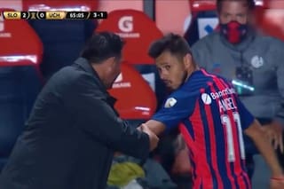 San Lorenzo: el tenso cruce entre Angel Romero y el DT en un triunfo clave