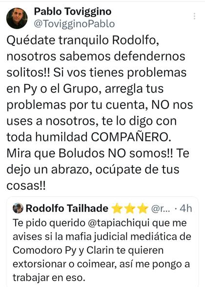 El cruce entre Toviggino y Tailhade