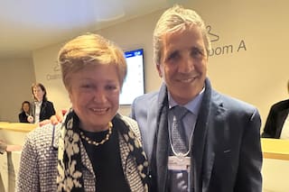 Georgieva elogió la acumulación de reservas tras reunirse con Caputo en Davos