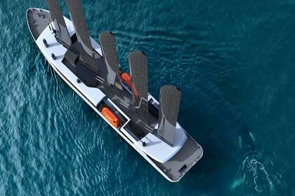 El crucero está equipado con una caldera alimentada por pellets de residuos de madera para mantener la calefacción en zonas de frío extremo