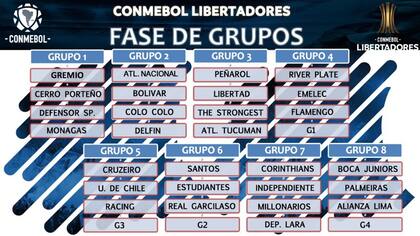 El cuadro de la Copa Libertadores