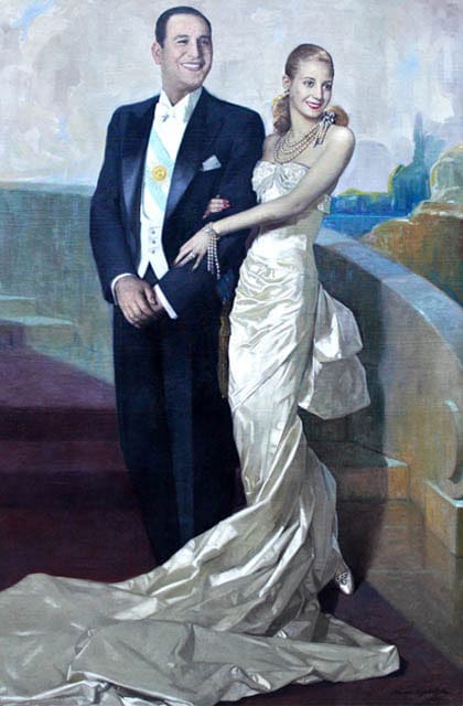 El cuadro de Perón y Evita