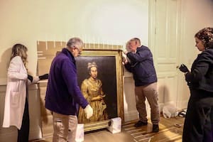 El cuadro robado por el nazismo y encontrado en Mar del Plata quedó alojado en el Palacio de Tribunales