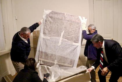 El cuadro robado por el nazismo y encontrado en Mar del Plata quedó alojado en el Palacio de Tribunales, en custodia de la Corte Suprema