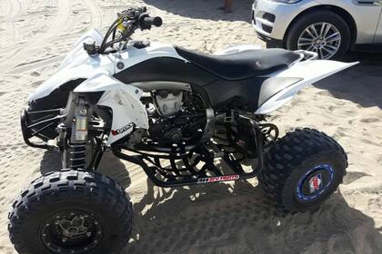 El cuatriciclo de 600 CC que piloteaba el hombre de 23 años