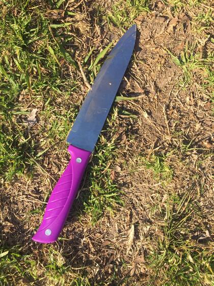 El cuchillo que usaba Jack, el Jamaiquino, para acosar a adolescentes en Puerto Madero