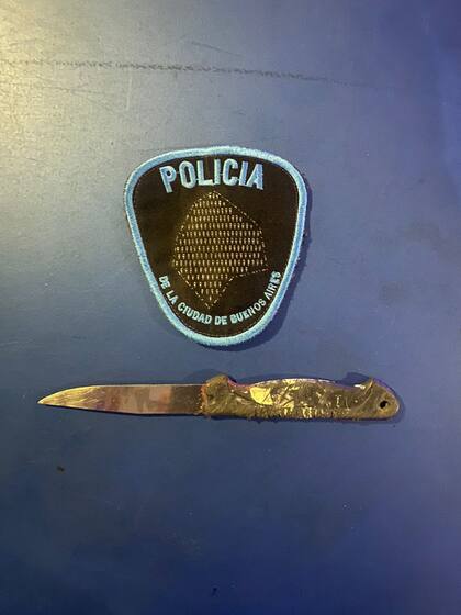 El cuchillo utilizado por el ladrón.