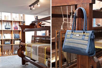 El cuero es otro de los materiales elegidos por Casa Ayma.