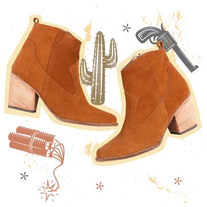 El cuero gamuzado suma una textura suave al frío invierno