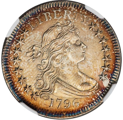 El cuño del anverso de la pieza fue empleado para las primeras emisiones y presenta características únicas