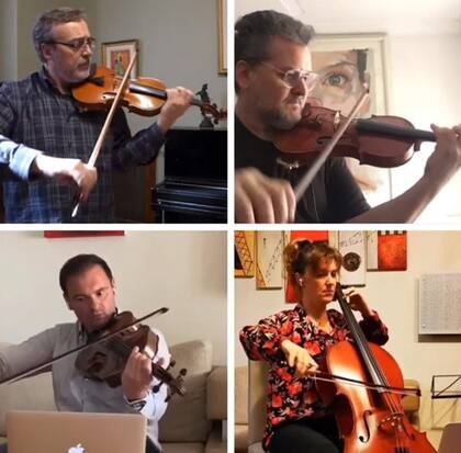 El curateto Petrus en una pieza que subió a las redes.