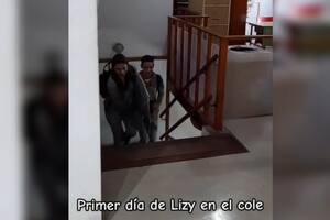 El curso 6to de la orientación Comunicación incorporó a Lizy al aula (Captura video)