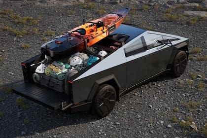 El Cybertruck tiene una carga útil de 2500 libras (1133.9 kilogramos) y una capacidad de remolque de 11 mil libras (4989.5 kilogramos) (Tesla)