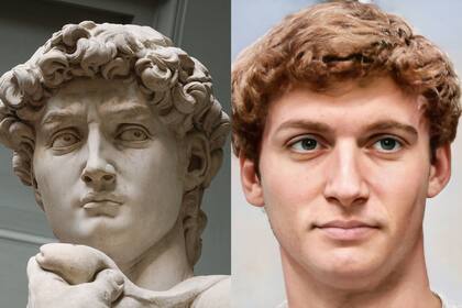 El David de Miguel Angel y el probable aspecto que quizá tuvo el modelo que usó el artista