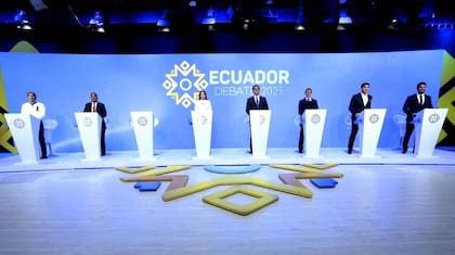 El debate presidencial en Quito, el 13 de agosto de 2023, fue un espaldarazo para Noboa