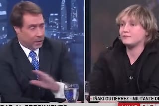 Feinmann cortó de forma abrupta un debate entre un influencer libertario y una militante de izquierda