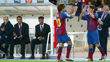 El debut de Messi en Barcelona, el 16 de octubre de 2004, con la casaca '30'