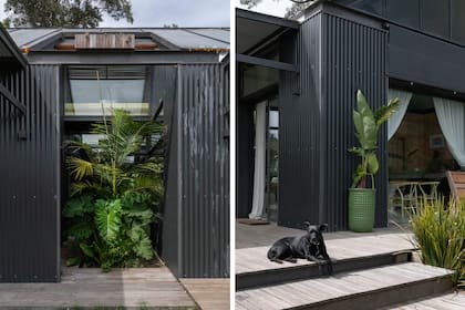 El deck fue confeccionado en madera de lapacho.