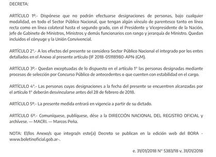 El decreto de Macri que impediría el desembarco de Karina Milei en el Ejecutivo