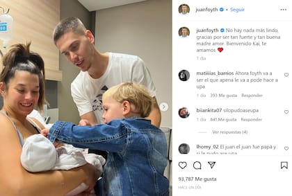 El defensor argentino anunció el nacimiento de su segundo hijo.