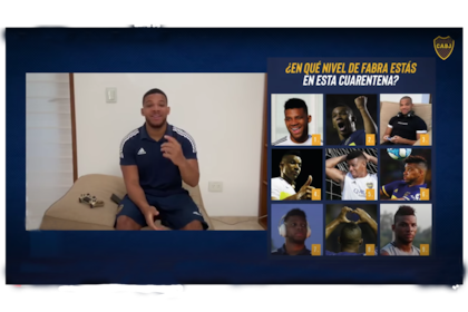 El defensor colombiano se prestó a la serie de contactos que futbolistas de Boca vienen manteniendo con hinchas en Internet.